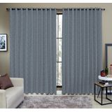 Cortina Tecido Rustico 2,00x2,50m Semi Blackout Azul
