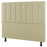 Cabeceira Cama Box Casal King Size Cora 195cm Sintético Bege