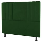 Cabeceira Cama Box Casal King Size Grace 195cm Suede Verde