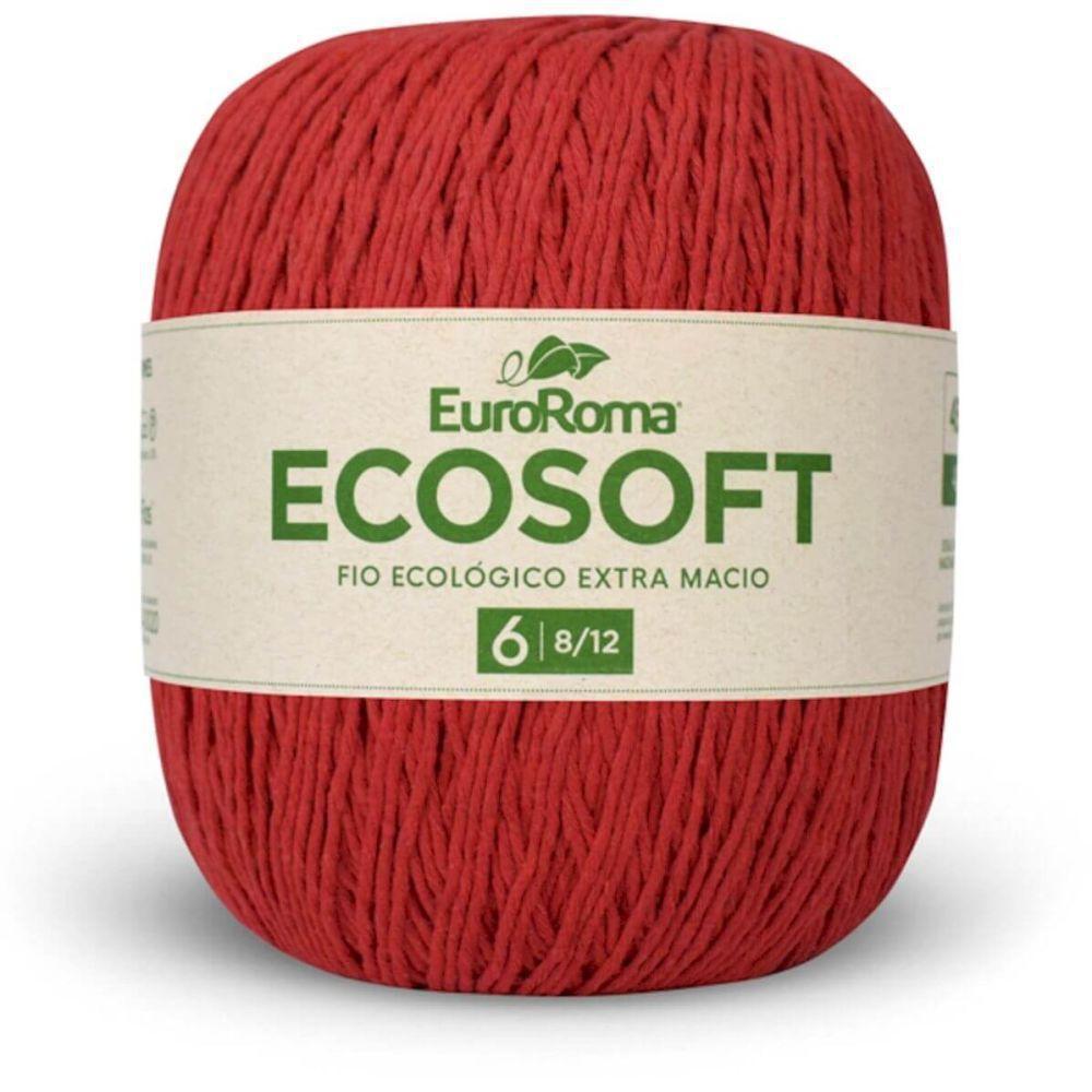 Barbante Ecosoft 8/12 422g 452m Vermelho 1000 Euroroma - Carrefour