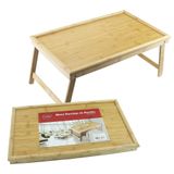Mesa Bandeja De Café Da Manhã Na Cama Bambu 50cm