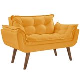 Poltrona Opalla 2 Lugares Base Palito Amarelo