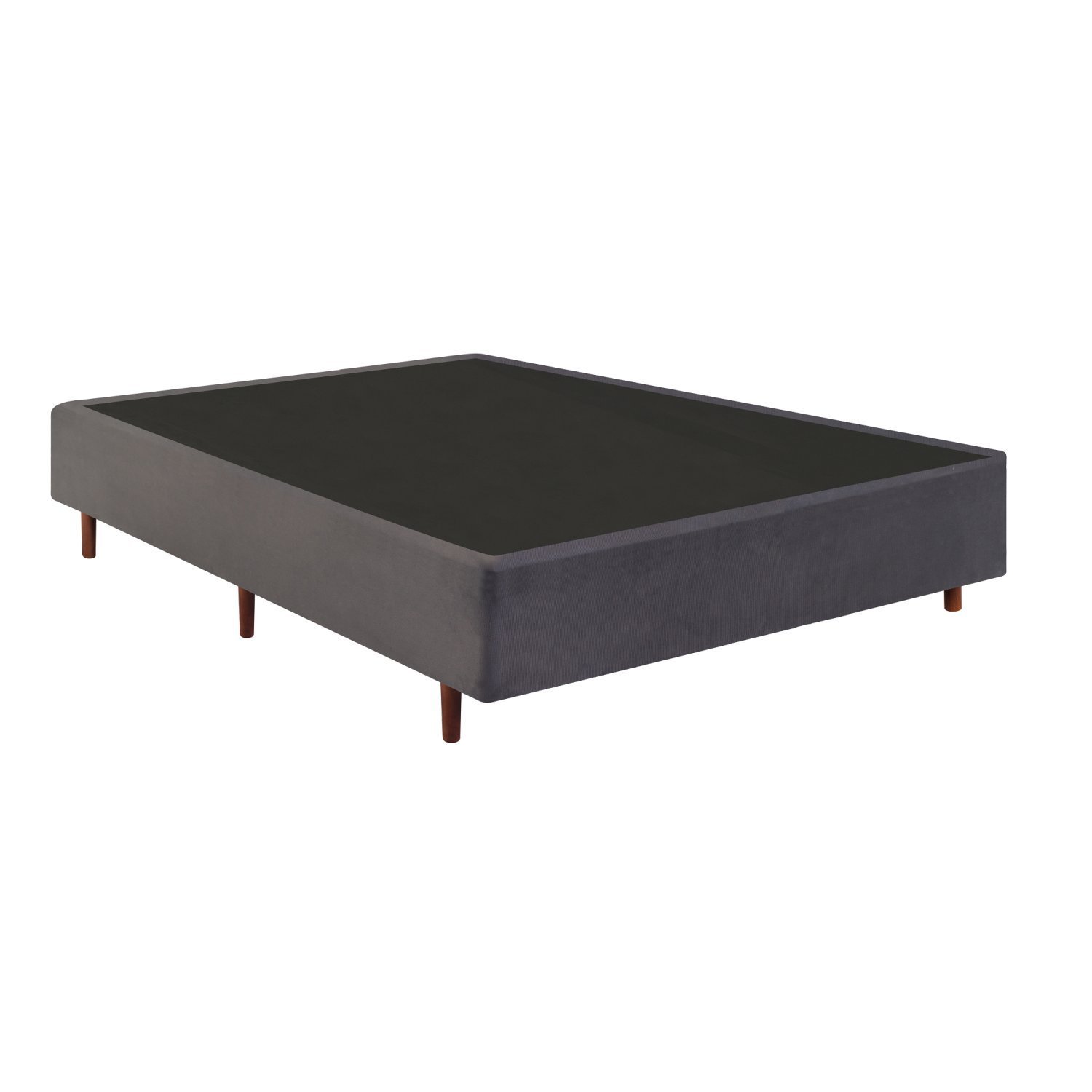 Base Box Casal 138x188x37cm Mannes Cinza
