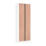 Guarda Roupa 2 Portas 2 Cabideiros 80cm Branco Com Cumaru