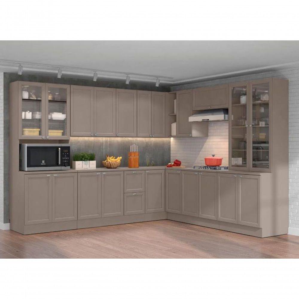 Cozinha Completa Sara 12 Peças Fumê - Fdecor - Carrefour