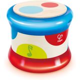 | de Bateria hape baby Brinquedo de instrumento musical de tambor colorido para crianças, aprendizado de ritmo e som, bateria alimentada (E0333)