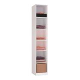 Guarda Roupa Closet Sem Porta 40,3cm 5 Prateleiras Branco
