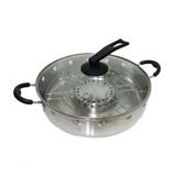 Churrasqueira Grill P/ Boca De Fogão Com Tampa De Vidro