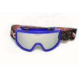 OCULOS MOTOCROSS TRILHA MATTOS RACING MX ESPELHADO AZUL