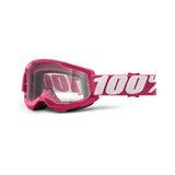 OCULOS MOTOCROSS TRILHA 100% STRATA 2 FLETCHER CRISTAL ROSA