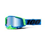 OCULOS MOTOCROSS 100% RACECRAFT 2 2021 FREMONT AZUL E VERDE