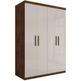 Roupeiro Casal Flórida Quatro Portas Malbec Off White