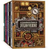 Livro As Extraordinárias Viagens Júlio Verne - Box 6 Livros