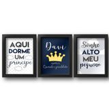 Quadros decorativos quarto de menino infantil moldura preta