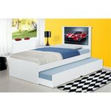 Cama Bibox Solteiro Carro Sport Vermelho Colchões