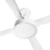 Ventilador De Teto Venti-delta Magnífico Led 4 Pás Branco 3000k Luz Amarela - 127v - Único