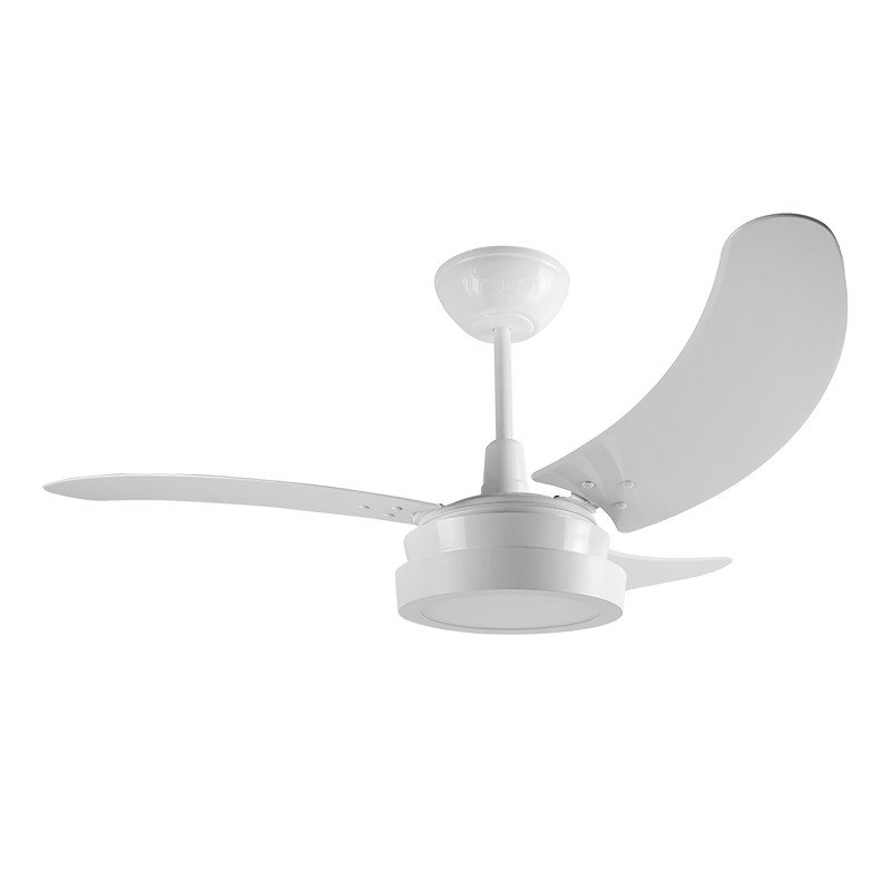 Ventilador De Teto Tron Búzios Max Led 3 Pás Branco - 220v - Único