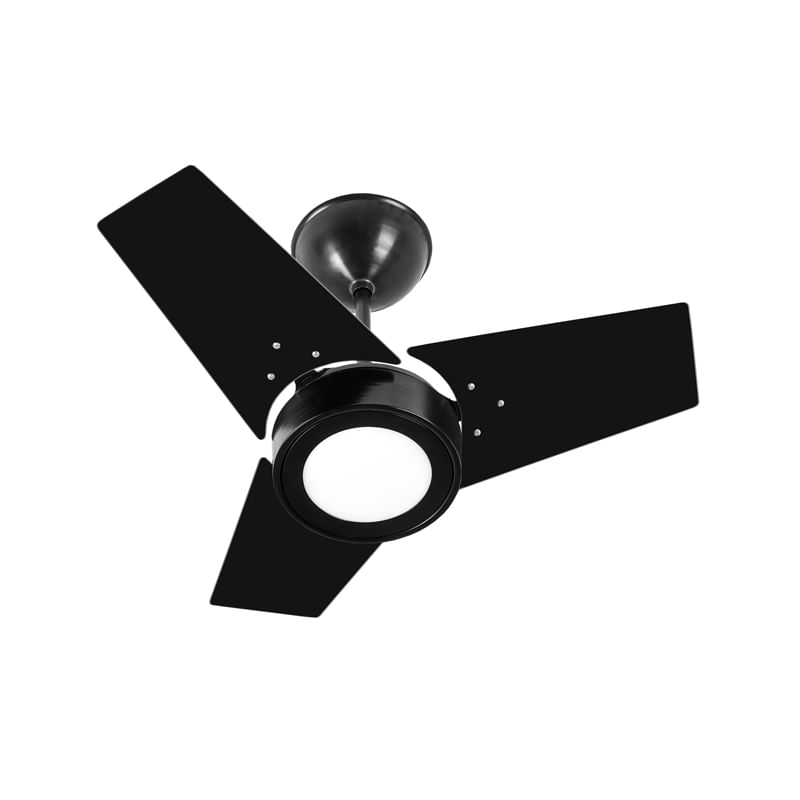 Ventilador De Teto Venti-delta Fit Led Com 3 Pás Preto - 127v - Único