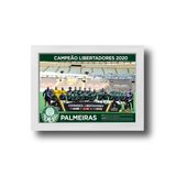 Quadro Palmeiras Campeão Libertadores 2020 Branco 30x40cm