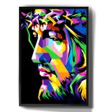 Quadro Decorativo Pop Arte Jesus Cristo Salvador Arte