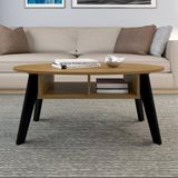 Mesa Centro Diva Artely Pinho/preto