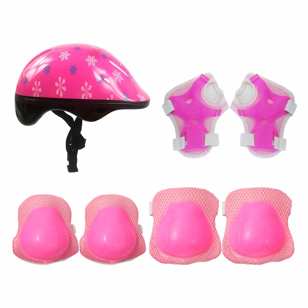Kit De Protecao Infantil Radical Plus Star Pink Rosa Dm Toys