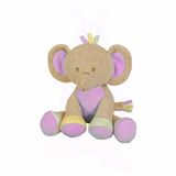 Pelucia Infantil 21 Cm Pequerruchos Elefantinho Rosa Anjos Baby Toys