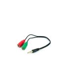 50 Adaptador Plug P2 Macho X 2 P2 Femea Som Microfone Atacad
