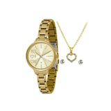 Relógio Feminino Lince Lrg4698l Ko50 Pulseira De Aço Dourado