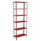 Estante Aço 6 Prateleiras Eaf013 Vermelho