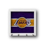 Porta Chaves Los Angeles Lakers moldura branca