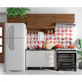 Cozinha Completa Bartira Rubi Com 6 Portas, 3 Gavetas E 3 Prateleiras