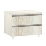 Mesa De Cabeceira 2 Gavetas Prime Plus 60 Cm Legno Crema