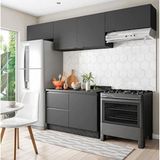 Cozinha Completa Linea Com 5 Portas 3 Gavetas E 2 Prateleiras Bartira