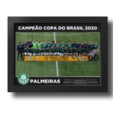 Quadro Palmeiras campeão Copa do Brasil 2020 23x33 Preto