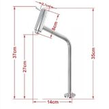 Gabinete De Vidro Para Banheiro 60cm Inox Cuba Retangular Com Sifao E Torneira Metal Cor:azul