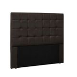 Cabeceira Verona Cama Box Queen 160 Cm Corino Marrom