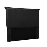 Cabeceira Garden Cama Box Casal 140 Cm Corino Preto
