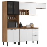 Cozinha Completa Modular 5pçs Amêndola Branco Fi0006