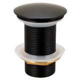 Valvula Lavatorio Pia Banheiro Click 1 1/4 Inox Preto Fosco