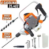 Furadeira À Gasolina Vulcan Vf500 2t 1hp 25,4cc C/ Reversão