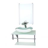 Gabinete Banheiro 60cm Cuba Abaulada Branco Full