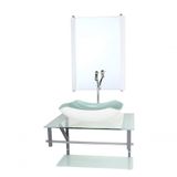 Gabinete Banheiro 60cm Cuba Abaulada Branco Com Torneira
