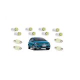 Led Pingo E Torpedo Vw Fox 2g Farolete Placa Teto Ré Kit