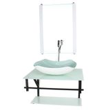 Gabinete Vidro Banheiro 60cm Ap Cuba Abaulada Branco Full