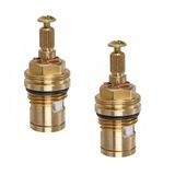 Kit 2 Mecanismo Reparo Torneiras 1/4V Curto Direita Meber Metais Marrom