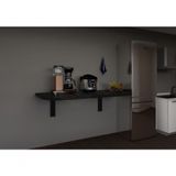 Mesa Retratil De Parede Com Trava Preta 90x40 Jl Multiuso
