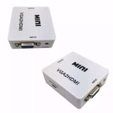 Mini Conversor Adaptador Hdmi Para Vga + Áudio