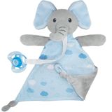 Naninha De Elefante Pelúcia Bebê Soninho Azul Buba Baby