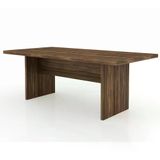 Mesa Reunião Para Escritório 200x100 Cm Me4119 Nogal Nogal